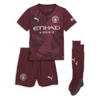 Maglie da calcio Manchester City Jeremy Doku #11 Terza Maglia Bambino 2024-25 Manica Corta (+ Pantaloni corti)